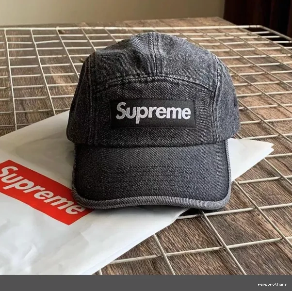 Washed Hat CAP Black Tannin DENIM Water White CAMP Camping Washed SS23 Blue Water 0713